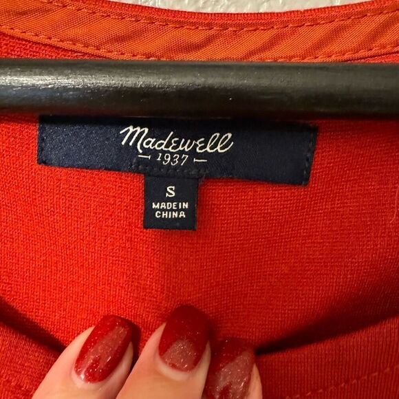 Madewell Screenplay Ponte Dress Burnt Orange Small - Picture 4 of 8